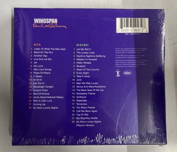 Paul McCartney - Wingspan - Hits & History - 2 CDS - Lenticular