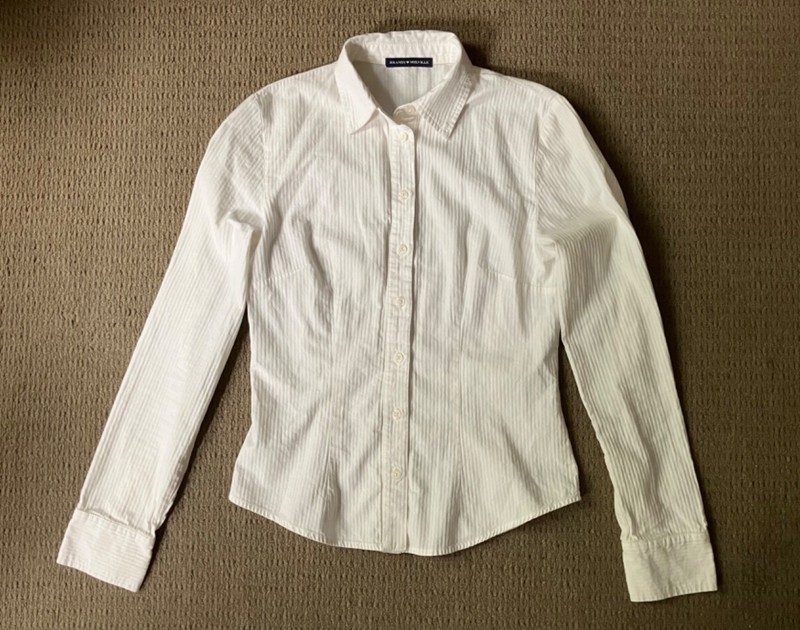 BRANDY MELVILLE white striped long sleeved shirt NWOT! Women’s XS/S