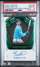 2025 Panini Flawless Shadow Signatures Bobby Witt JR. Emerald /5 PSA 10 POP 1🔥