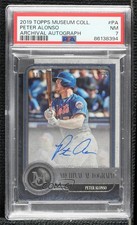 2019 Topps Museum Collection Archival 16/299 Pete Alonso Peter PSA 7 Auto yf1