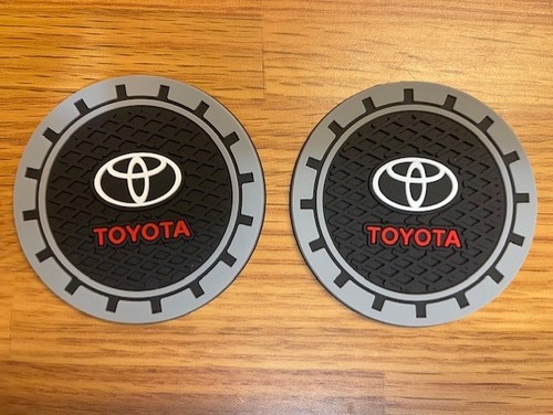 Silicone Anti Slip Car Cup Coasters For Toyota (2 Pk)