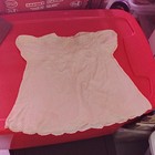 Vintage White Embroidered Girls Dress Short Sleeve Puff Sleeves — photo 1