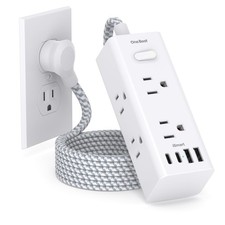 Power Strip Surge Protector - One Beat 6 Widely Outlets 4 Usb Ports 2 Usb C 5
