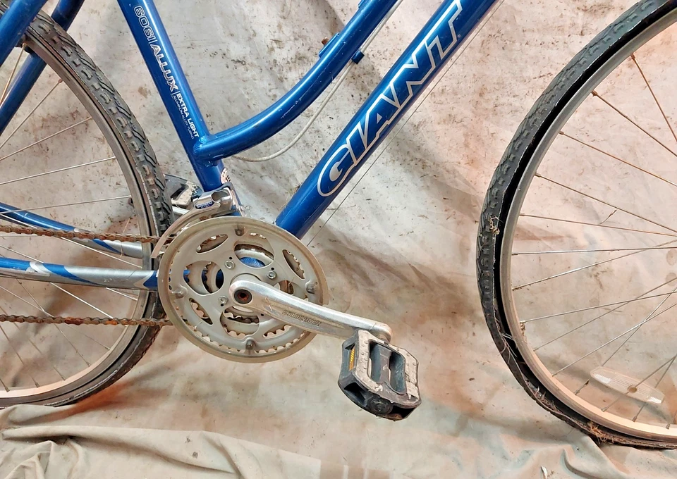 Bicicleta híbrida Giant Cypress Comfort 2010 19" grande rígida StepThru aluminio café Foto 4 de 4