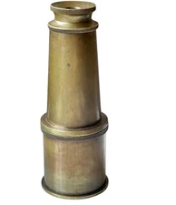 Antique Brass Nautical Spyglass Telescope 4.5" To 7.5" With 1.7" Diameter