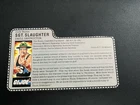 gi joe lot File Card 1986 Sgt Slaughter USA Mail In Red Back Great Condition