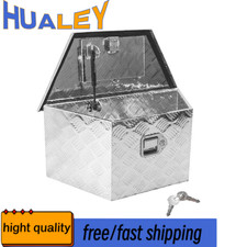 Truckbox Deichselbox Werkzeugbox Aluminum Riffelblech Staukasten 66x34x30cm