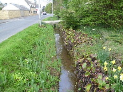 Photo A2 Greatford Road, Baston This view looks along a ditch which runs c2013