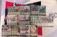 (Standard) Drajeweled Cardfight Vanguard FULL DECK + SLEEVES & PLAYMAT