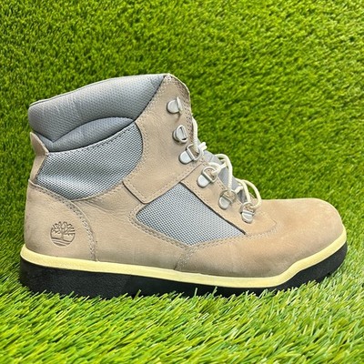 Timberland 6-Inch Field Boys Size 7Y Brown Gray Athletic Outdoor Leather Boots