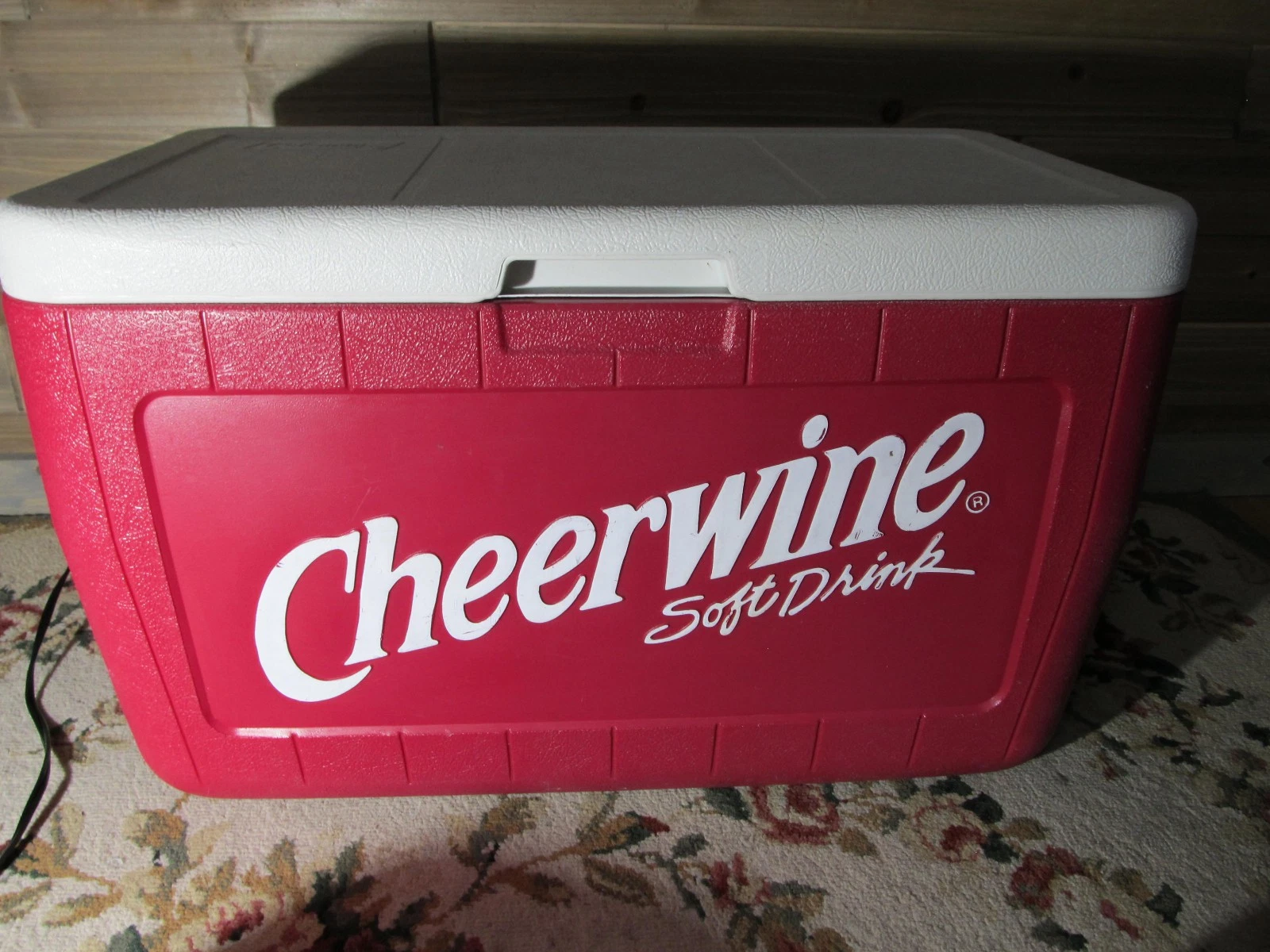 Cheerwine Soft Drink Soda Coleman Cooler No Cracks! Made In USA Rare!