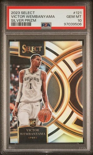 2023 Select Victor Wembanyama #121 Silver Prizm Rookie RC PSA 10 GEM MT!!!🔥