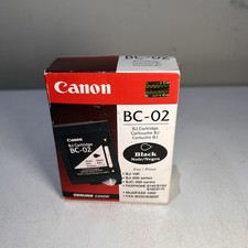Canon BC-02 Ink Cartridge Black, New  Sealed.