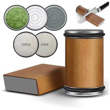 Rolling Knife Sharpener 15 and 20 Degree Sharpening Magnetic Angle Base Kitchen