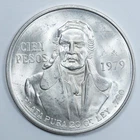 Photo of a 1979 Mexico 100 Pesos Silver from an eBay listing that sold on Jul 16, 2026