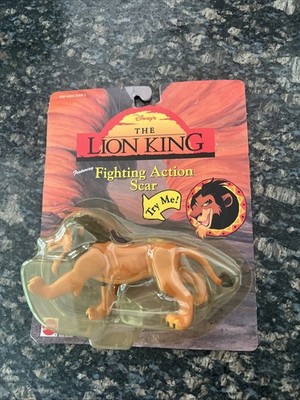 Vintage Mattel Disney The Lion King Fighting Action Figure Scar NEW Sealed