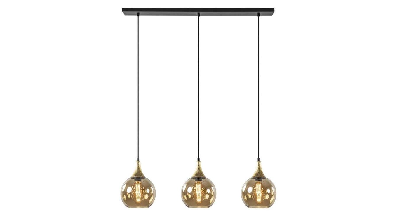 Pendant Light Modern 3xE27 Callisto Black/Gold 2496