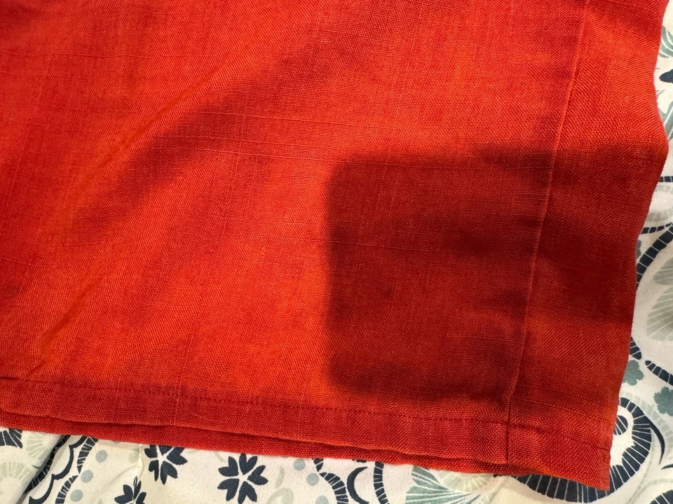 Camisa de boliche vintage años 70 punto de cadena roja/naranja Abt talla grande delgada puntada única Foto 4 de 4