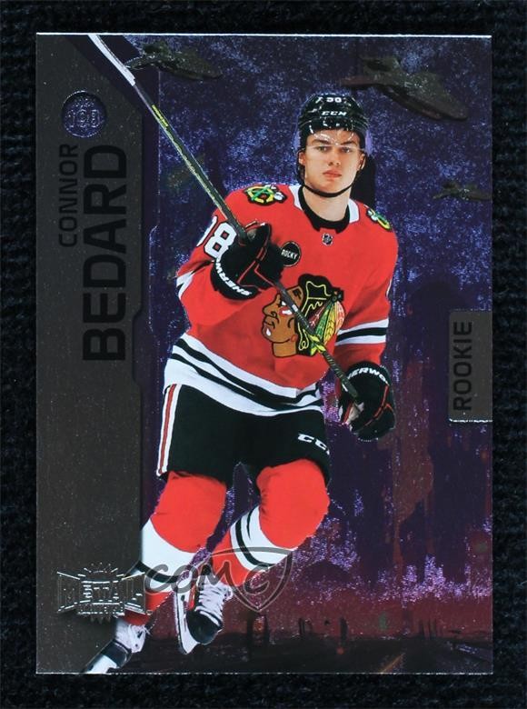 2023-24 Skybox Metal Universe Rookies Connor Bedard #198 0t9q