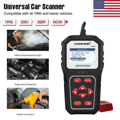 KW818 OBDII OBD2 EOBD Gas oline Cars Auto Engine Diagnostic Fault Scan Tool