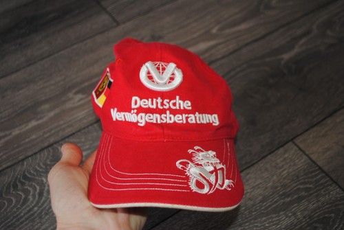 FERRARI F1 SCHUMACHER DEUTSCHE VERMOGENSBERATUNG CAP HAT 2006 GERMANY ITALY FLAG - Picture 3 of 12