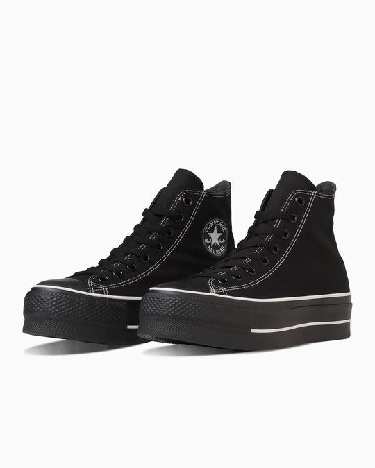 Converse All Star Lifted Hi Black White Canvas Chuck Taylor Converse All Star Lifted Hi Black White Canvas Chuck Taylor