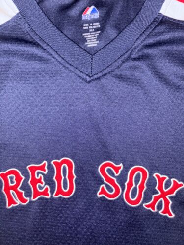 Boston Red Sox 3XL tall red white and blue Jersey shirt Majestic - Picture 2 of 8