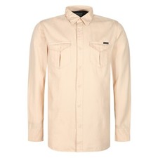 New Mens Long Sleeve Shirt Button Up 100% Cotton Plain Business Smart Casual Top