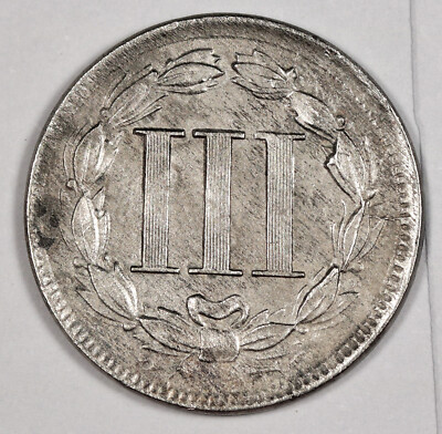 1866 Three Cent Nickel. UNC. 197543 | eBay