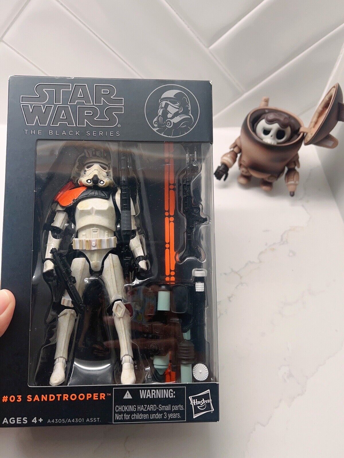 2013 Star Wars The Black Series Imperial Sandtrooper #03 orange stripe 6” New 
