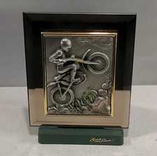 Étains Du Prince Cadre Moto Cross Signé