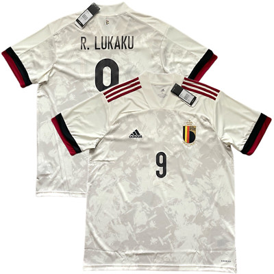 2020/21 Belgium Away Jersey #9 R. Lukaku XL adidas Soccer Euro Kit NEW
