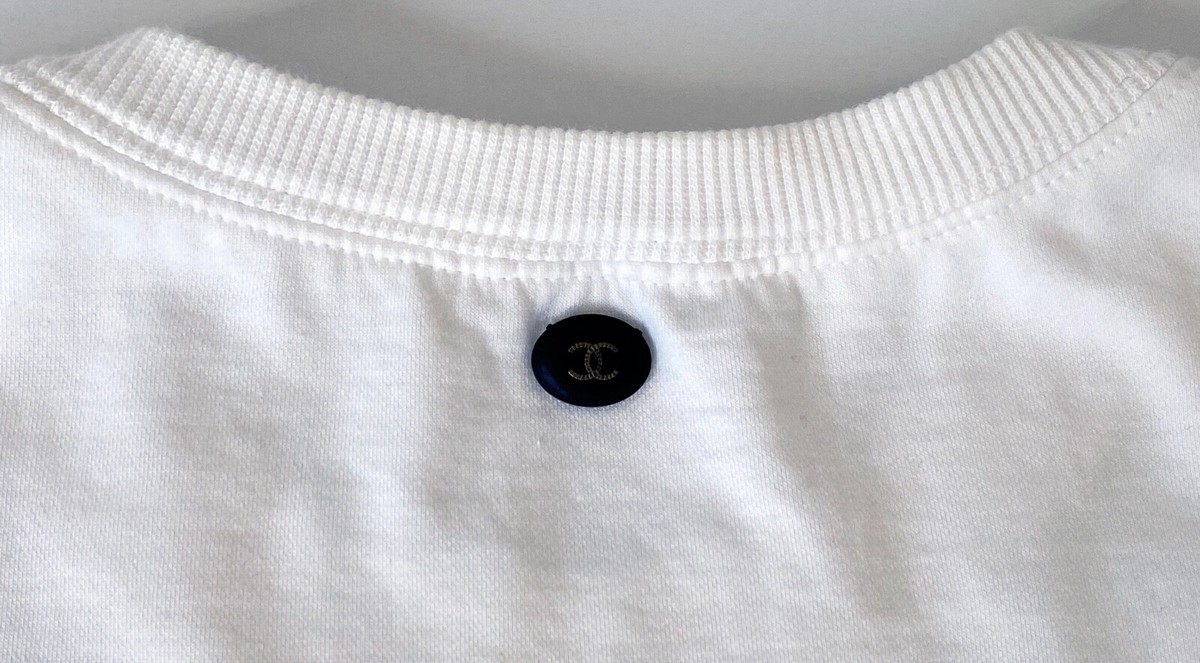 17A CHANEL GABRIELLE WHITE BLACK SWEATSHIRT 38 | eBay