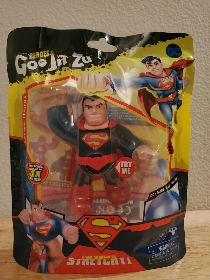 Lote Goo Jit Zu DC Superhéroes - Batman, Superman, Flash Hero Pack Figuras en Mano Foto 4 de 4