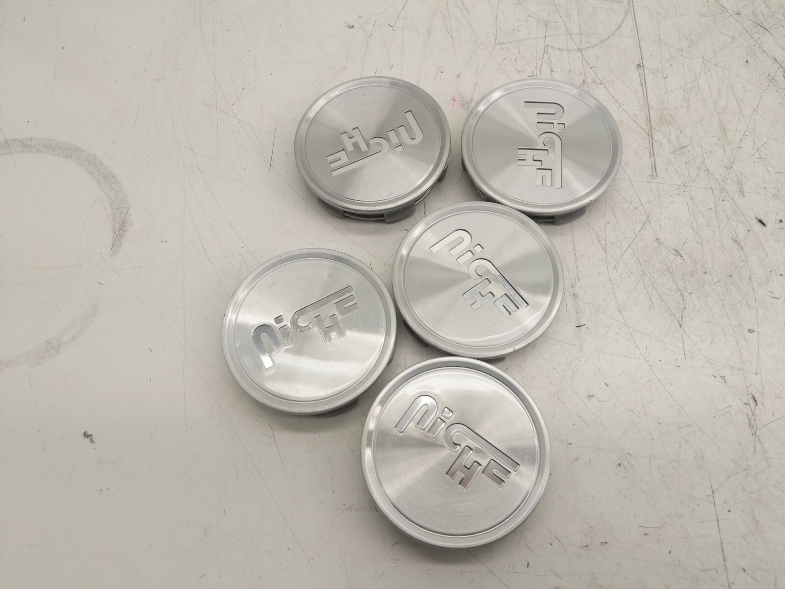 5-Piece Silver Niche 1003-22M Custom Chrome Wheel Center Caps