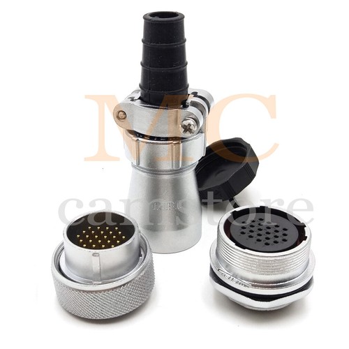 WEIPU WF28 24Pin Panel Mount IP68 Waterproof Multipole Plug & Socket Connectors - Picture 4 of 7