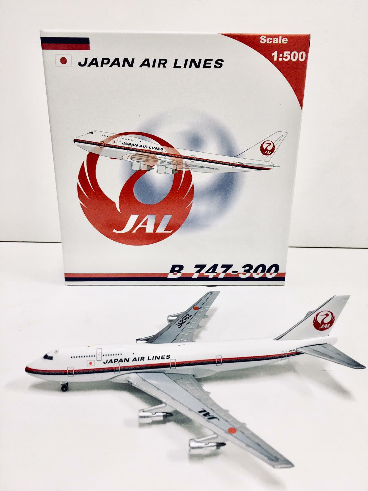 Big Bird / Herpa Scale 1:500 JAL Japan Air Lines Boeing 747-300 JA8163