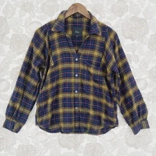Rails Rayon cotton plaid Button down Long sleeve Shirt Women's S