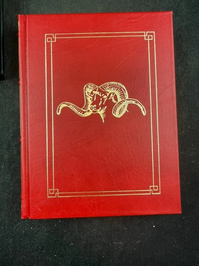 CHINA SAFARI Robert M. lee AMWELL PRESS signed 280/1000 sheep hunting Leather - Image 2 of 3