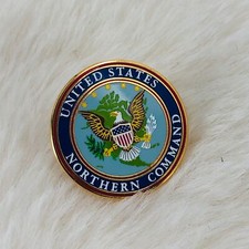 United States Northern Command Enamel Seal Lapel Pin Badge Colorado Springs