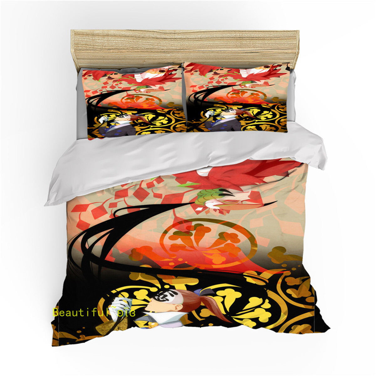 Anime Naruto Queen/Single/Double/King Size Bed Quilt Doona Duvet Cover