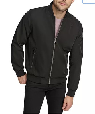 Calvin Klein mens medium black bomber jacket