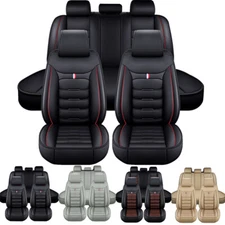 For Toyota RAV4 Front Rear Car Seat Covers 5-Seats Protector Leather Front +Rear