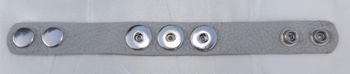 Leather 3 botton 22cm Bracelets Noosa Style Snap Button - Picture 4 of 13