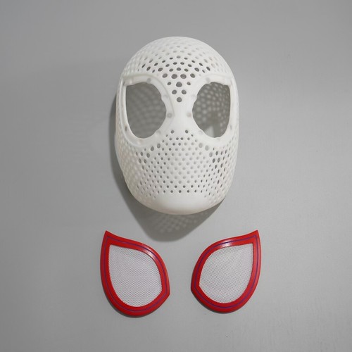 Upgraded Miles Morales Spiderman Helmet Cosplay 3D Web Mask Costume Halloween US - Picture 11 of 11