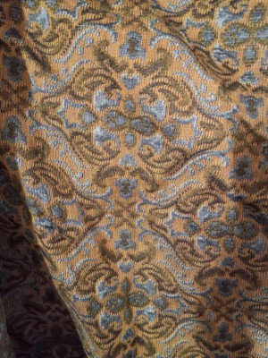 Designer Jacquard Woven Damask Greens/Blue/Turquoise Discontinued Heavy NICE!