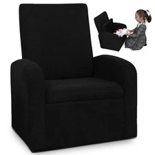 STASH Comfy Folding Kids Toddler Plush Sofa Lounge Chair with Storage