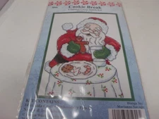 Design Works COOKIE BREAK Santa Counted Cross Stitch Kit 5" x 7"