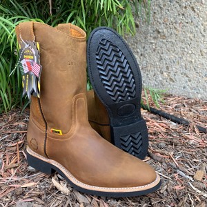 camel colored leather boots