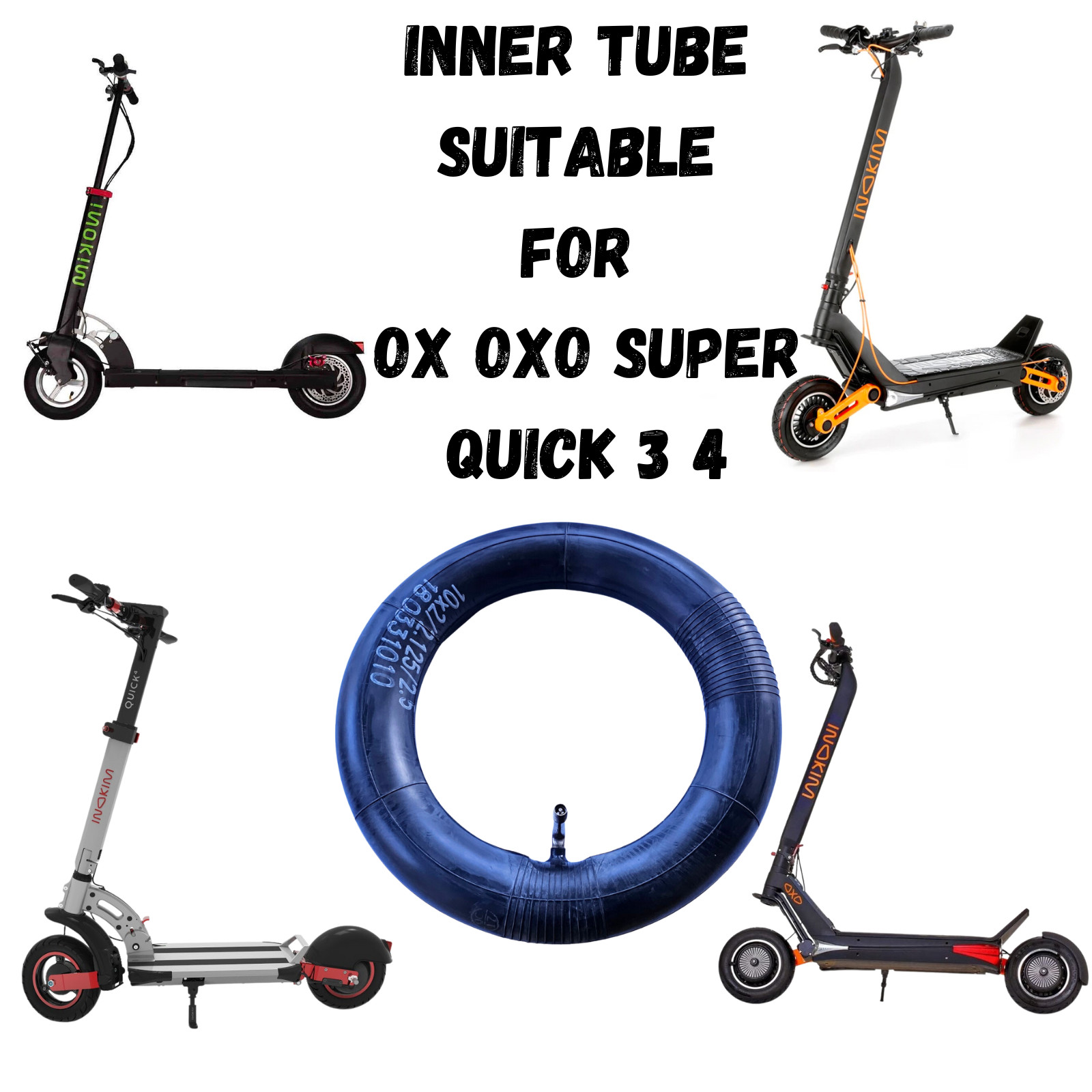 Tubo interno Inokim SPESSORE RINFORZATO per scooter Quick 3 4 OX Super OXO foto 3